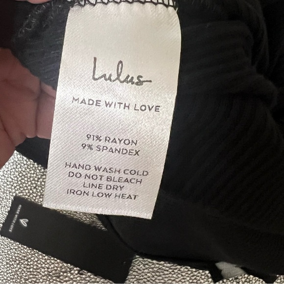 Lulus Black Bodysuit Asymmetrical‎ NWT - Picture 6 of 6